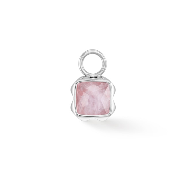 Coeur de Lion Birthstone Octobre Charm Quartz Rose Argent - 1300/44-1920