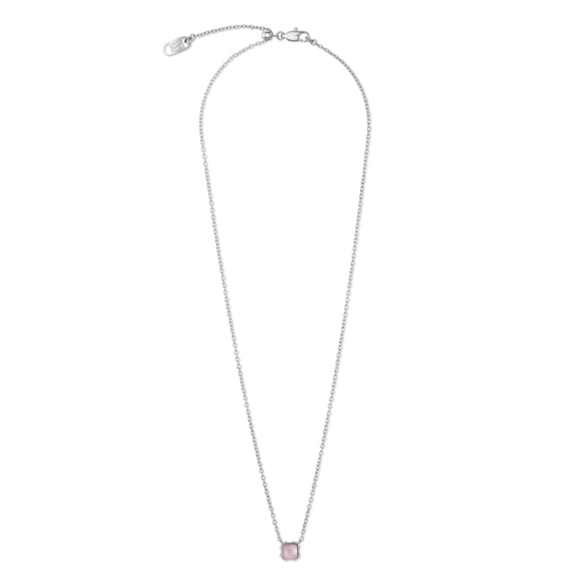 Coeur de Lion Birthstone Oktober Halskette Rosenquarz Silber - 1300/10-1920