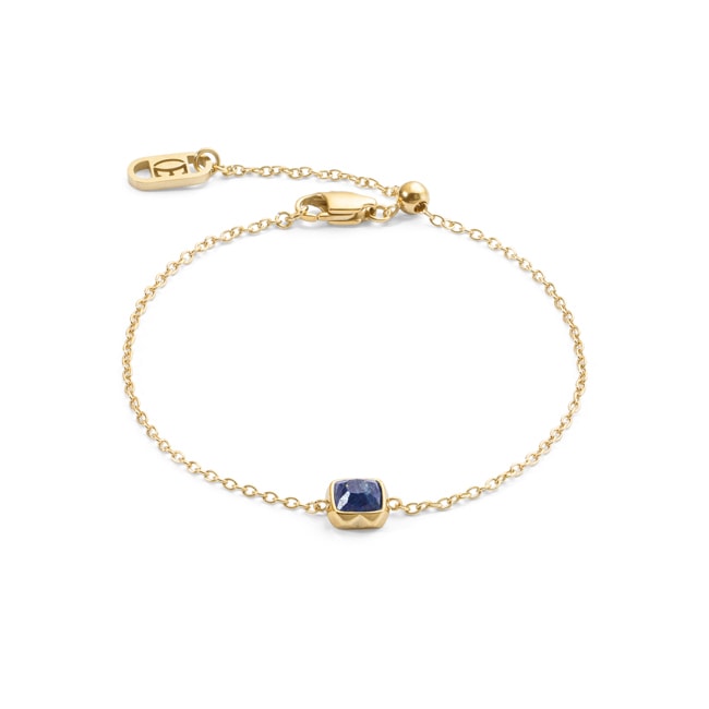 Coeur de Lion Birthstone Septembre Bracelet Lapis-Lazuli Or - 1301/30-0721