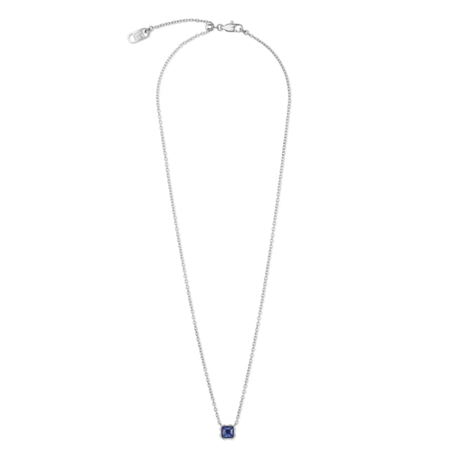 Coeur de Lion Birthstone September Necklace Lapis Lazuli Silver - 1300/10-0721
