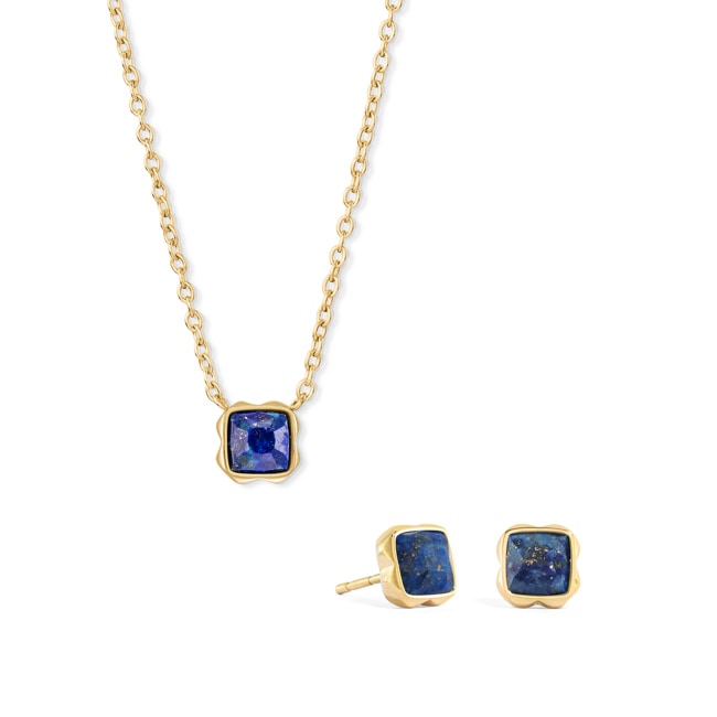 Coeur de Lion Birthstone September Set Lapislazuli Gold - 1301/54-0721