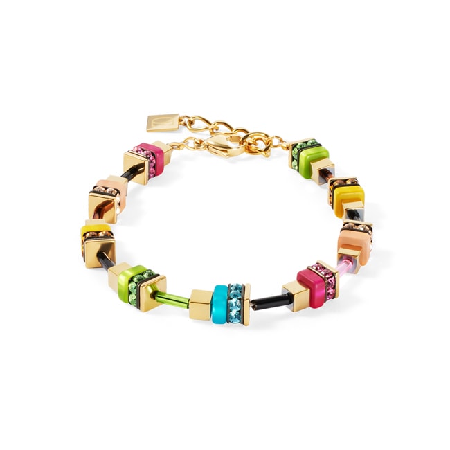 Coeur de Lion Bracelet Boho Sunset Cube Rainbow - 4413/30-1516