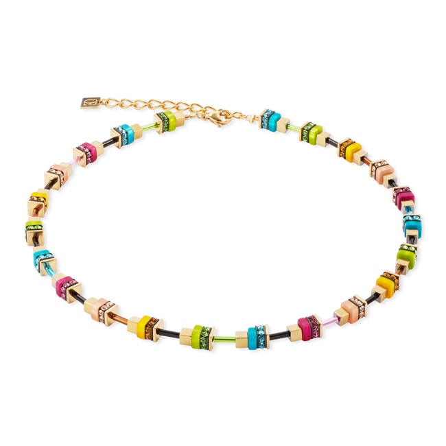 Coeur de Lion Collier Boho Sunset Cube Rainbow - 4413/10-1516