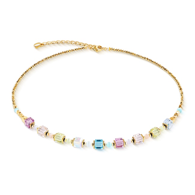 Coeur de Lion Collier Cube Aura Pastel Or - 2104/10-1576
