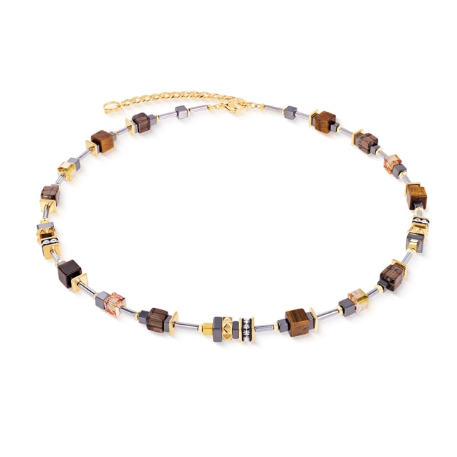 Coeur de Lion Collier Cube Duet Earth Doré - 3019/10-1100