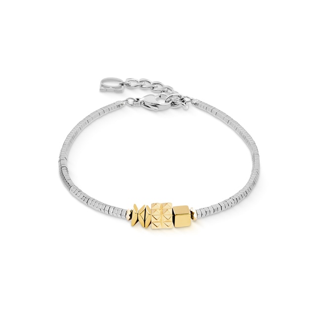 Coeur de Lion Cube Trio Facets Armband Gold-Silber - 2040/30-1716