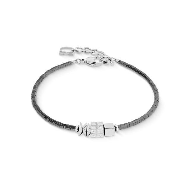 Coeur de Lion Bracelet Cube Trio Facets Argent-Gris - 2040/30-1224
