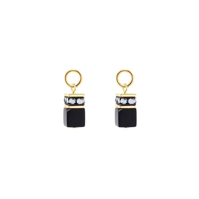 Coeur de Lion EAR ME UP Charm GeoCUBE® Or-Noir - 0057/44-1316