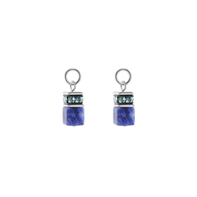 Coeur de Lion EAR ME UP Charm GeoCUBE® Argent-Bleu - 0057/44-0717