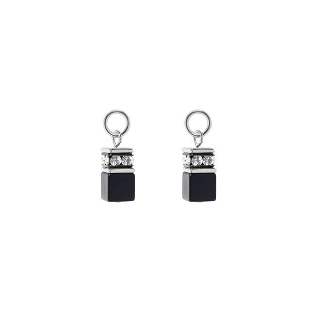 Coeur de Lion EAR ME UP Charm GeoCUBE® Argent-Noir - 0057/44-1317