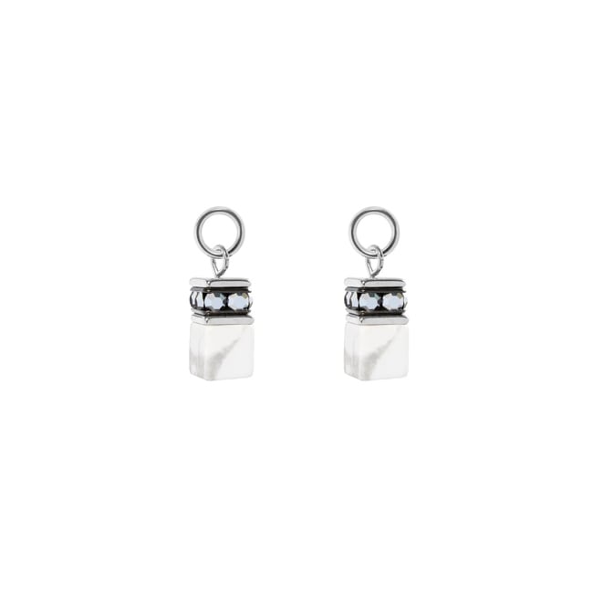 Coeur de Lion EAR ME UP Charm GeoCUBE® Argent-Blanc - 0057/44-1417