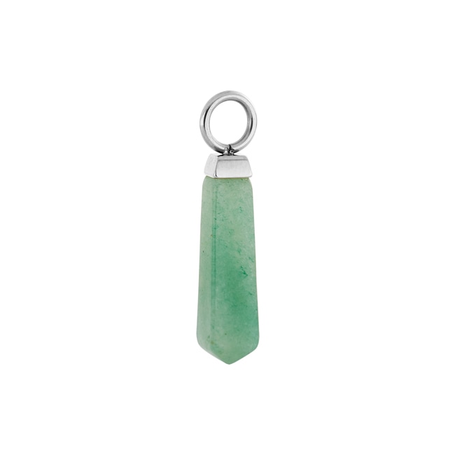 Coeur de Lion Ear Me Up Charm Obelisk Silver-Green - 0051/44-0517