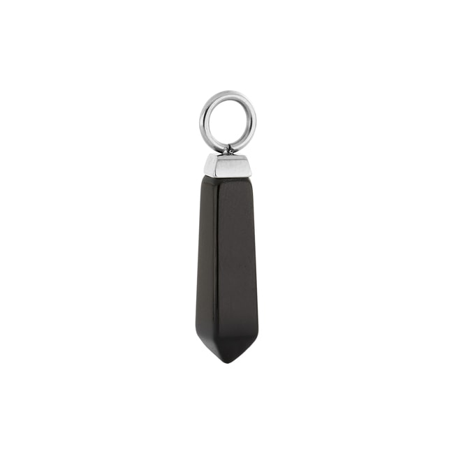 Coeur de Lion Ear Me Up Charm Obelisk Silver-Black - 0051/44-1317