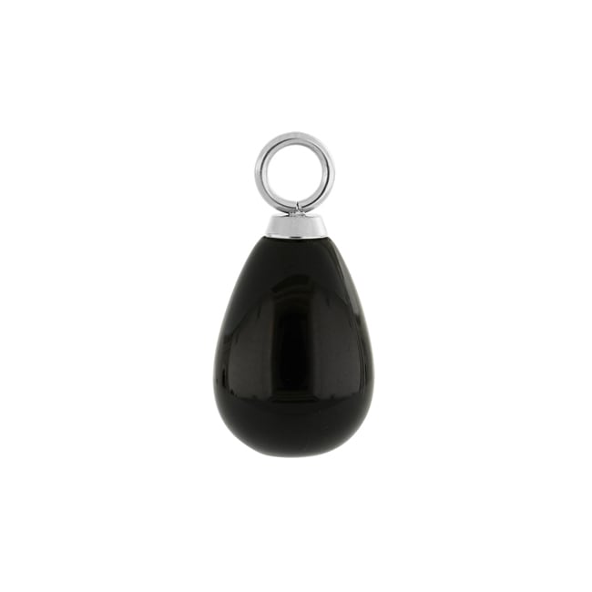 Coeur de Lion Ear Me Up Charm Goutte Argent-Noir - 0050/44-1317