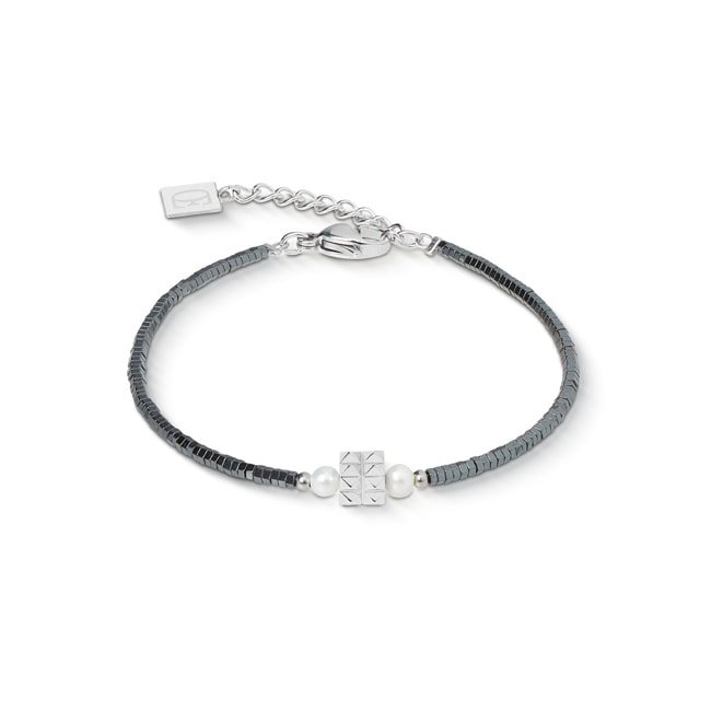 Coeur de Lion Bracelet Edge & Grace Anthracite-Argent - 1138/30-1224