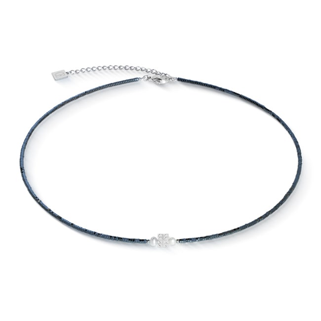 Coeur de Lion Collier Edge & Grace Anthracite-Argent - 1138/10-1224