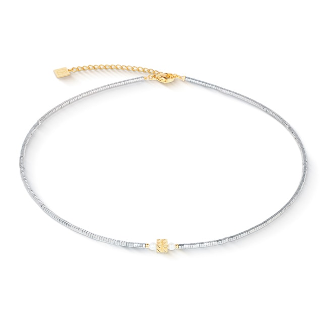 Coeur de Lion Edge & Grace Necklace Silver-Gold - 1138/10-1716