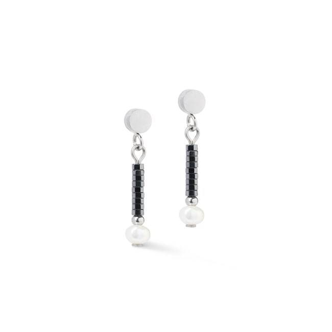Coeur de Lion Boucles d'Oreilles Edge & Grace Anthracite-Argent - 1138/21-1224
