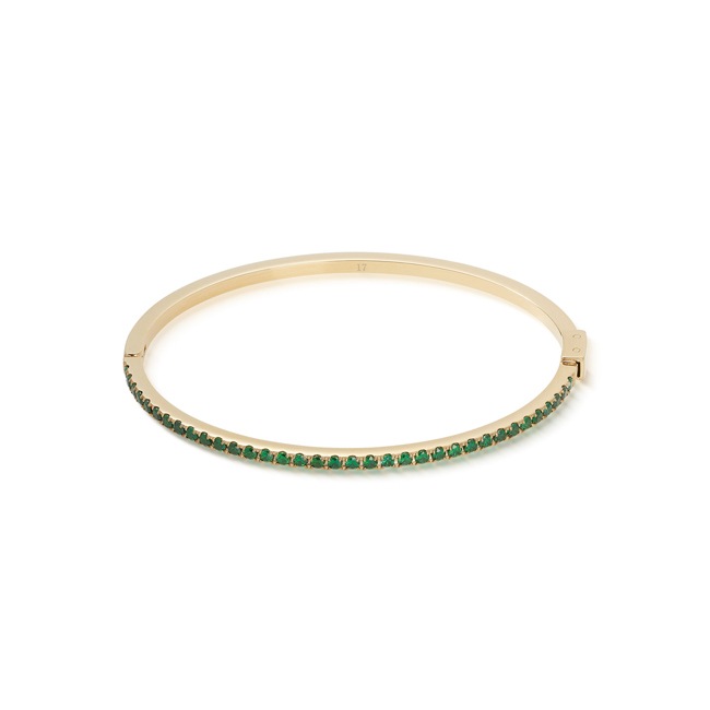 Coeur de Lion Eternal Love Bangle Gold-Green - 0146/32-0516