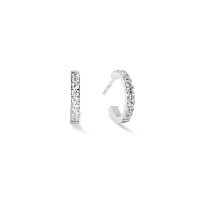 Coeur de Lion Créoles Eternal Love Mini Argent-Cristal - 0146/23-1817