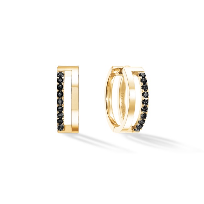 Coeur de Lion Eternal Unity Créoles Or-Noir - 0136/21-1316