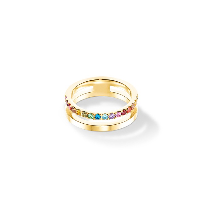 Coeur de Lion Eternal Unity Bague Or-Rainbow - 0136/40-1535