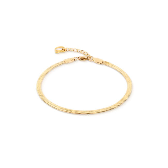 Coeur de Lion Flat Snake Chain Bracelet Gold - 0806/30-1600