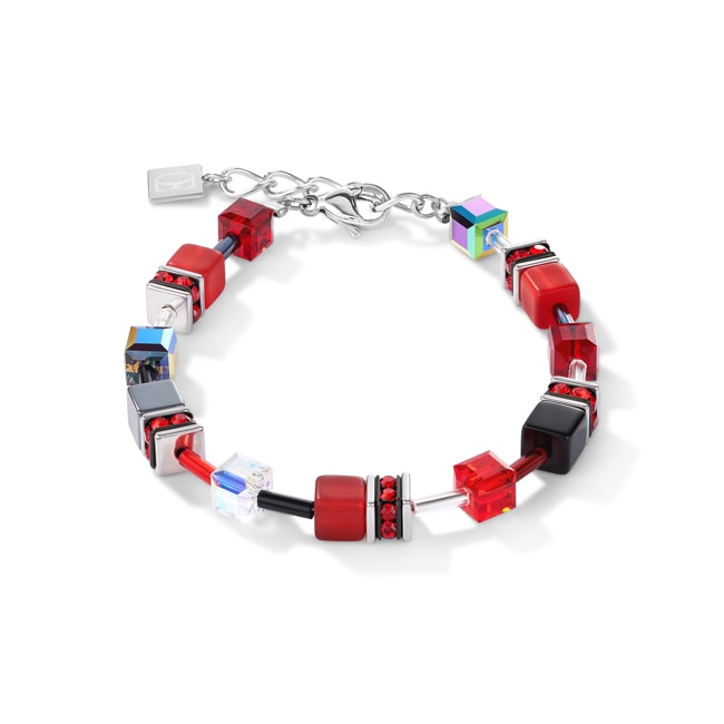 Coeur de Lion Geocube® Bracelet Red-Haematite - 4014/30-0312