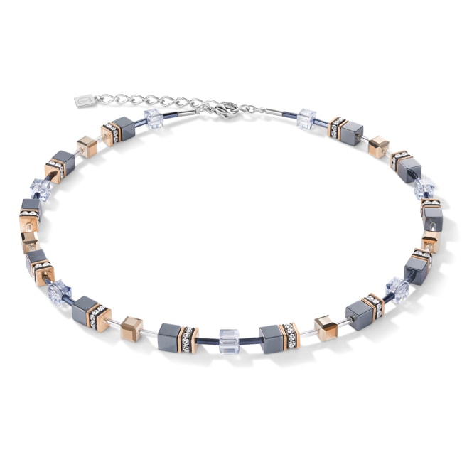 Coeur de Lion Collier Geocube® Bleu Glacier - 4015/10-0730