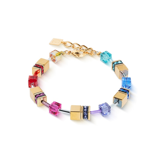 Coeur de Lion Geocube® Iconic Metallic Bracelet Rainbow Gold - 3015/30-1535