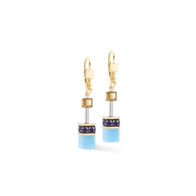 Coeur de Lion Boucles D'Oreilles Geocube® Iconic Multicolor Joy Or - 2838/20-1583
