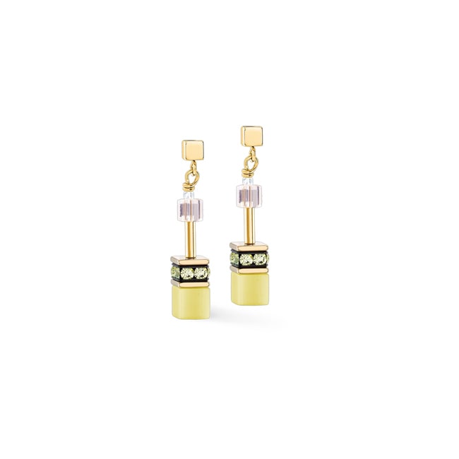 Coeur de Lion Geocube® Iconic Earrings Olive Blossom - 2838/21-0901