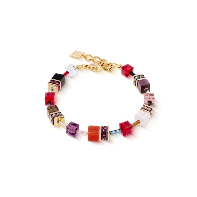 Coeur de Lion Geocube® Iconic Precious Bracelet Festive Red - 4905/30-0316