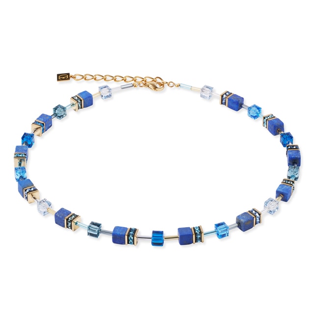 Coeur de Lion Geocube® Iconic Precious Necklace Blue - 4905/10-0700