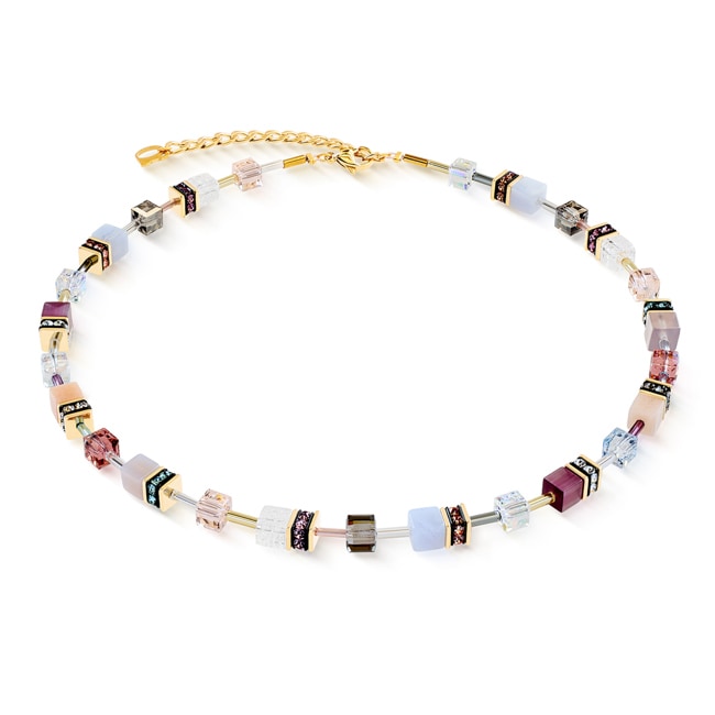 Coeur de Lion Geocube® Iconic Precious Necklace Golden Blush - 4905/10-1924
