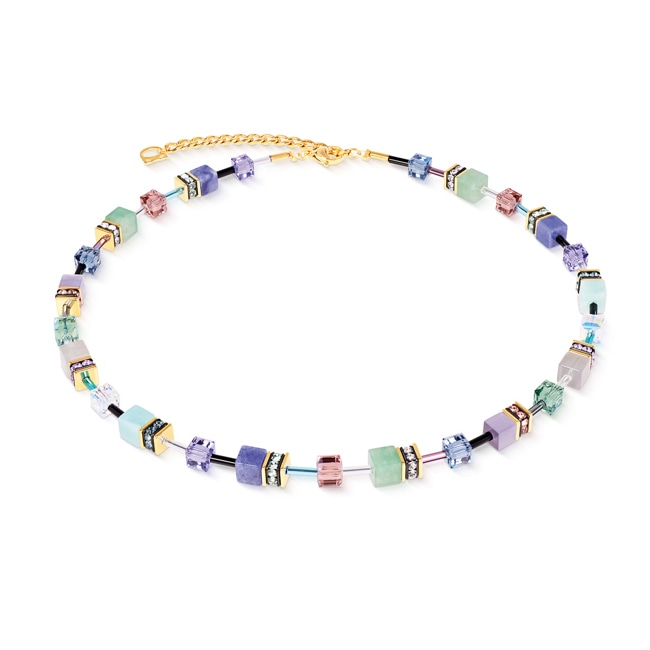 Coeur de Lion Geocube® Iconic Precious Necklace Pastel Garden - 4905/10-1558