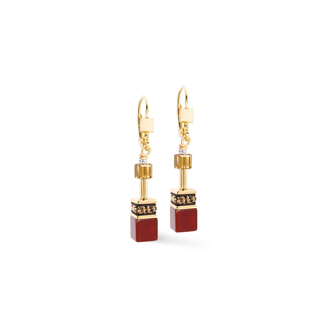 Coeur de Lion Geocube® Iconic Precious Earrings Amber Glow - 4905/20-1103