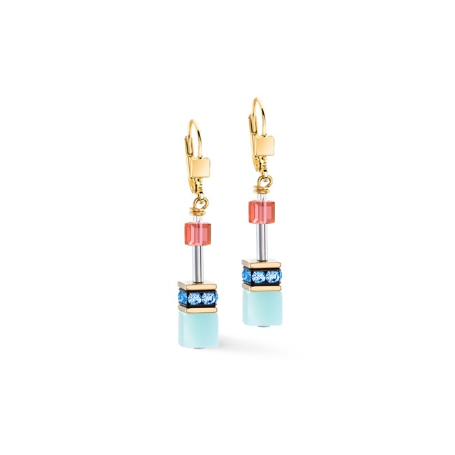 Coeur de Lion Boucles d'Oreilles Geocube® Iconic Precious Rainbow - 4905/20-1520