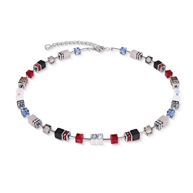 Coeur de Lion Collier Geocube® Iconic Wave Urban Argenté - 3025/10-1203