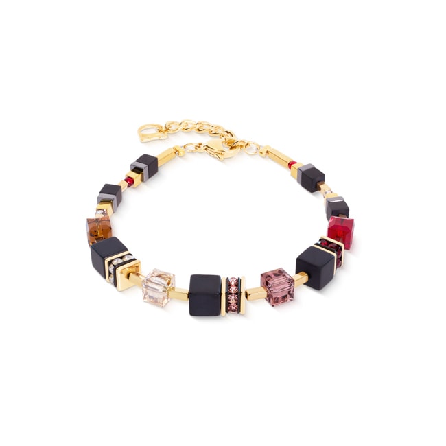 Coeur de Lion Geocube® Precious Classic Armband Ruby Noir - 3043/30-1303