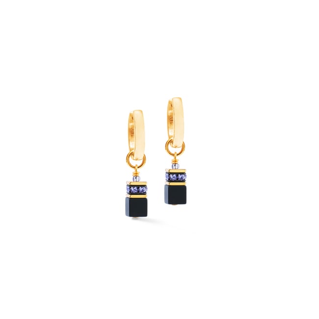 Coeur de Lion GeoCUBE® Precious Classic Creolen Blue Moon Gold - 3043/21-1308