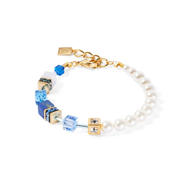Coeur de Lion Bracelet Geocube® Precious Fusion Pearls Bleu - 5086/30-0716