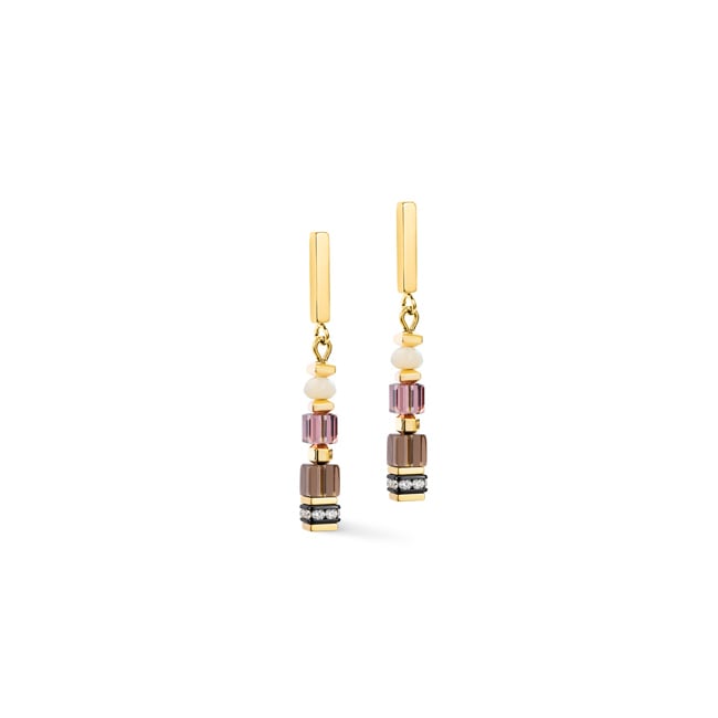 Coeur de Lion Geocube® Precious Grace Earrings Rose Smoke - 3041/21-0310