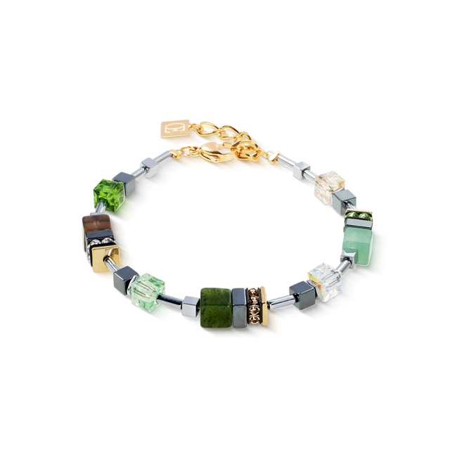 Coeur de Lion Geocube® Precious Motion Bracelet Forest Light Gold - 3017/30-0500