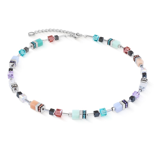 Coeur de Lion GeoCUBE® Precious Motion Halskette Sorbet Silber - 3017/10-1580