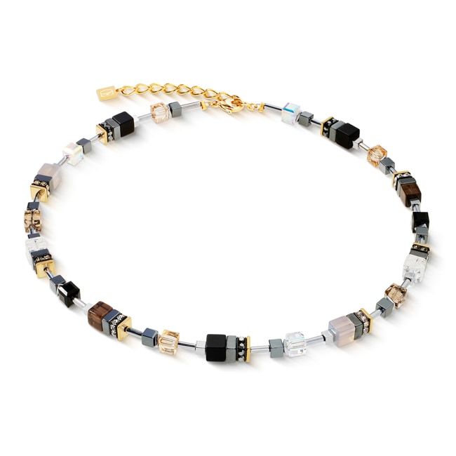 Coeur de Lion Collier Geocube® Precious Motion Stone Whisper Or - 3017/10-1211