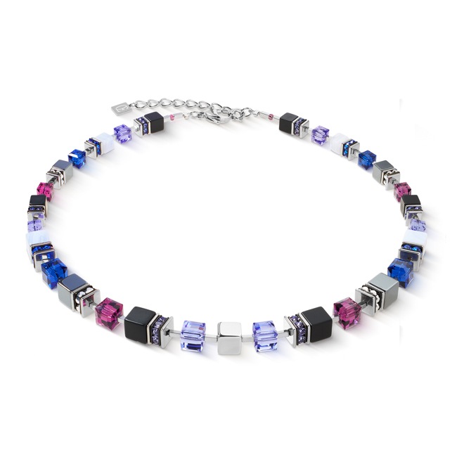 Coeur de Lion Collier Geocube® Precious Statement Blue Moon - 3039/10-0708