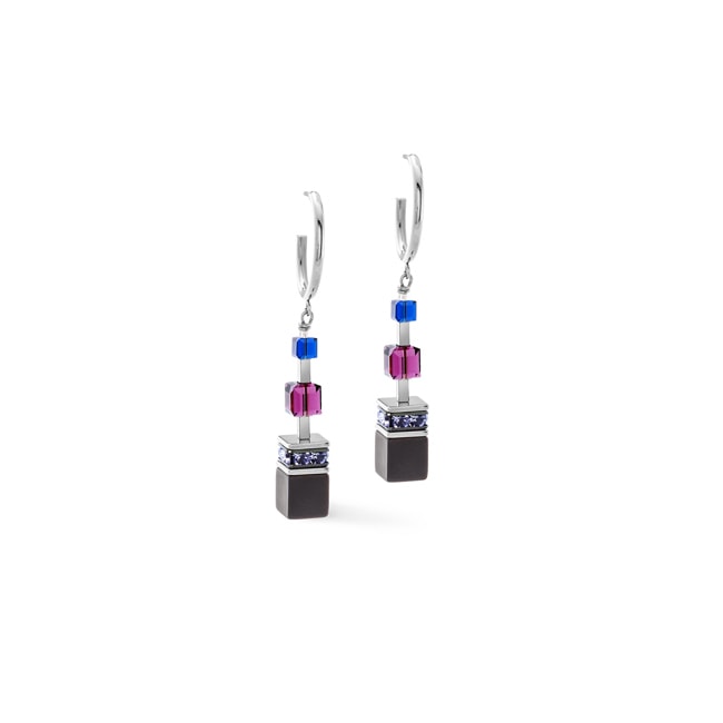 Coeur de Lion Boucles d'Oreilles Geocube® Precious Statement Blue Moon - 3039/21-0708