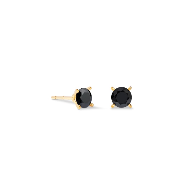 Coeur de Lion Glam Dot Stud Earrings 5 mm Gold-Black - 0207/21-1316