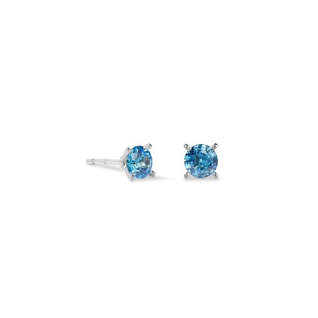 Coeur de Lion Clous d'Oreilles Glam Dot 5 mm Argent-Bleu - 0207/21-0717